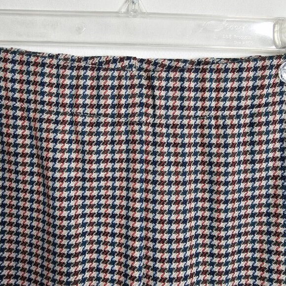 J. JILL Trousers Pants MULTICOLOR Houndstooth Plaid size 4 Pull On Preppy Twee - Picture 3 of 7